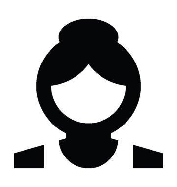 Garson düz vektör simgesi