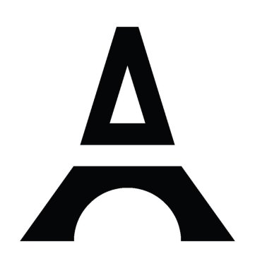 Eyfel Kulesi düz vektör simgesi