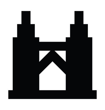 dürbünler düz vektör simgesi