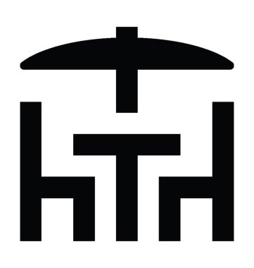 Yemek Masası düz vektör simgesi