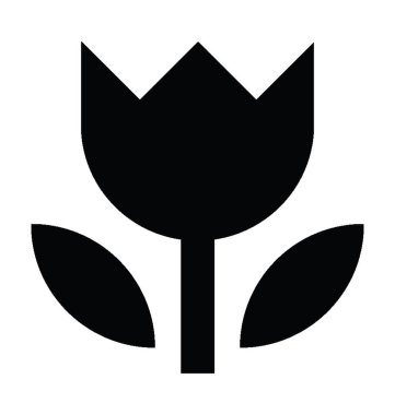 Çiçek Düz Vektör Simgesi