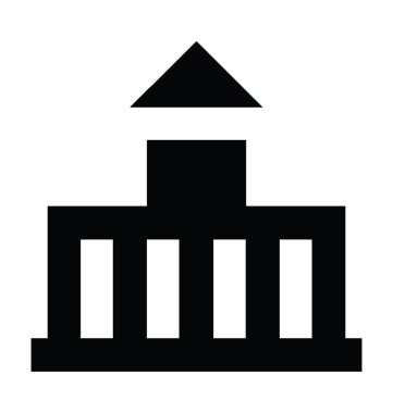 Cami düz vektör simgesi