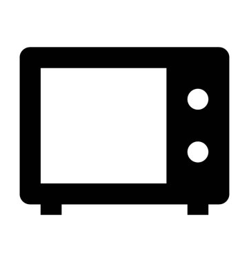 fırın düz vektör simgesi