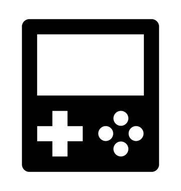 Gameboy düz vektör simgesi