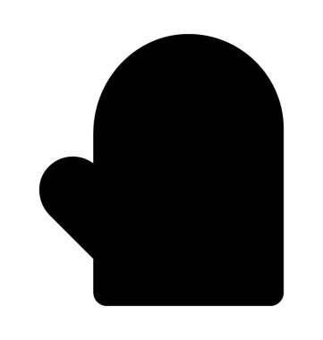 Mitten düz vektör simgesi