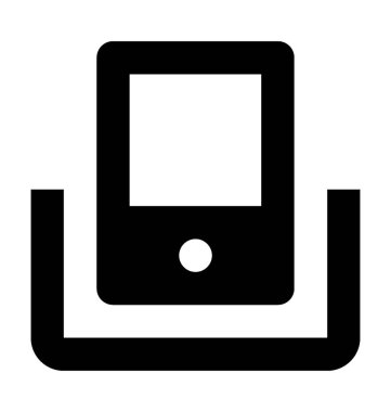 telefon düz vektör simgesi