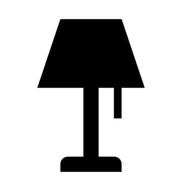 Zemin lamba düz vektör simgesi