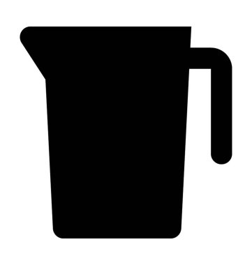 Sürahi düz vektör simgesi