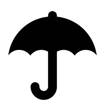 Şemsiye Düz Vektör Simgesi