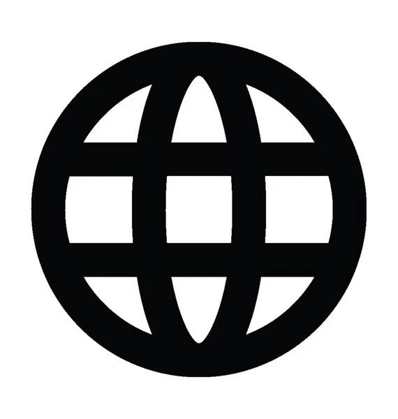 Globe Flat Vector Icon — Stock Vector
