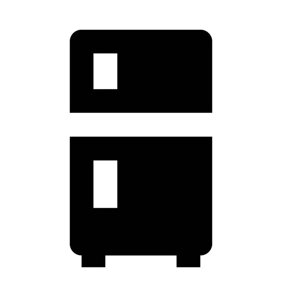 Kühlschrank Flache Vektor Symbol — Stockvektor