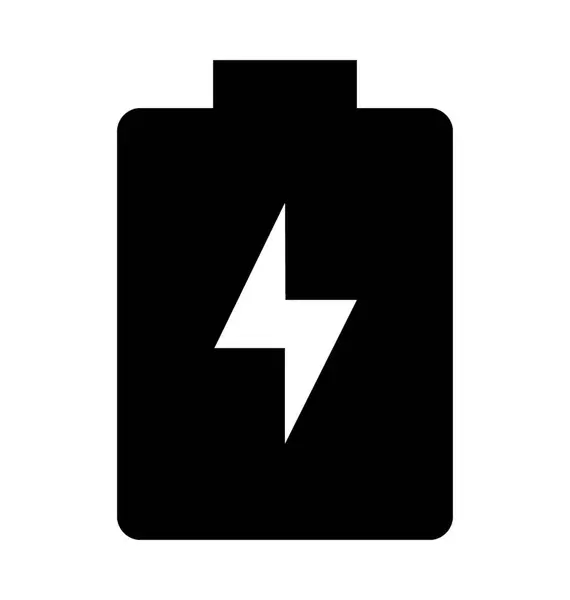 Mobile Batterie Flache Vektor Symbol — Stockvektor