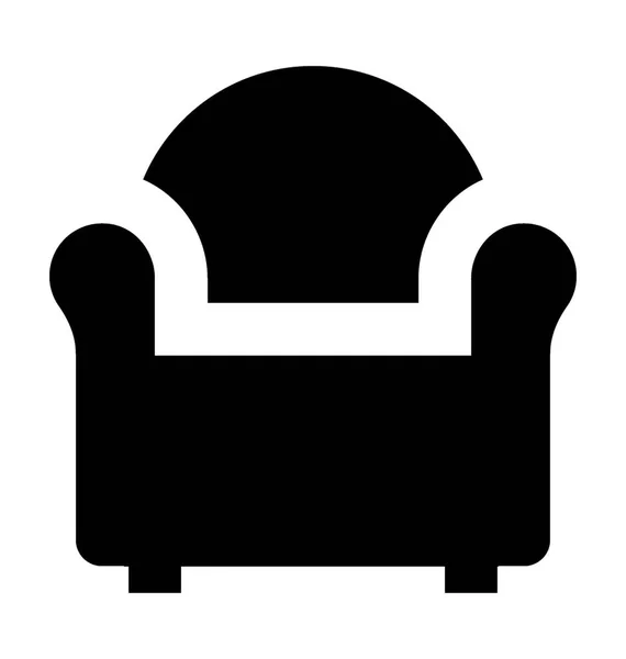 沙发平面矢量图标 — 图库矢量图片