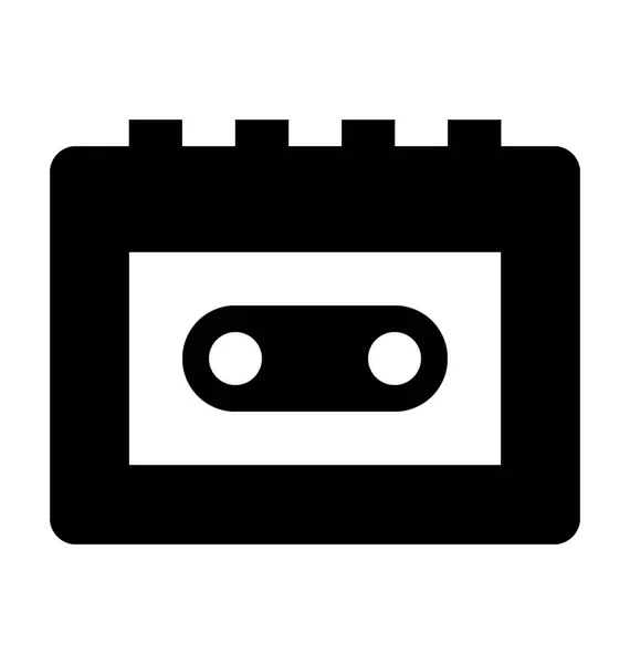 Walkman Platte Vector Icon — Stockvector