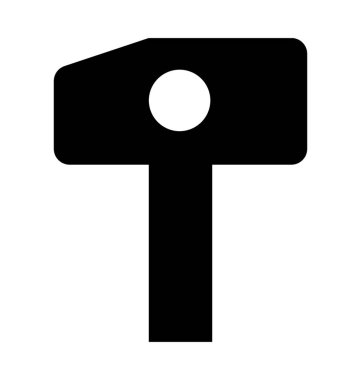 Çekiç Düz Vektör Simgesi