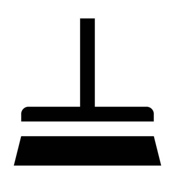 Fırça düz vektör simgesi