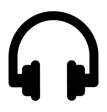 Kulaklıklar Düz Vektör Simgesi