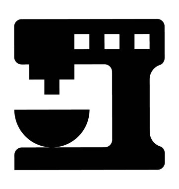 Kahve makinesi düz vektör simgesi