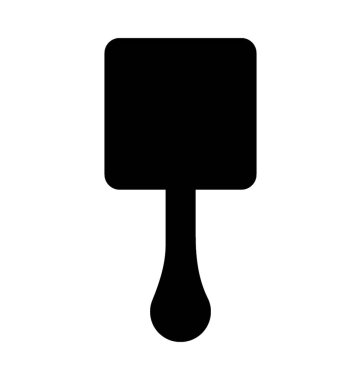 Spatula düz vektör simgesi