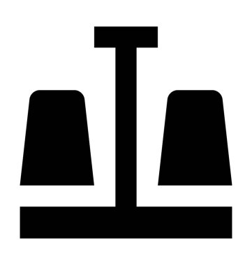 Tuz Shaker düz vektör simgesi