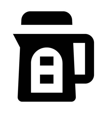 Çay çaydanlık düz vektör simgesi