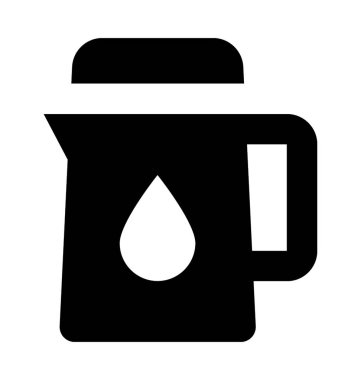 Termos düz vektör simgesi