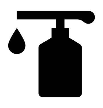 Sabun dispenseri düz vektör simgesi