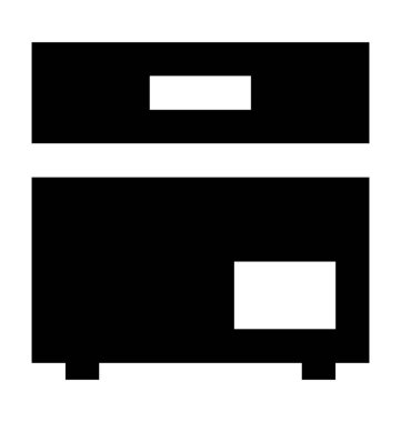 Dondurucu düz vektör simgesi