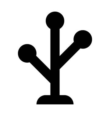 Kat raf düz vektör simgesi