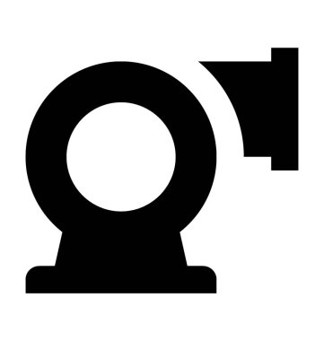 Doğrayıcılardan makine düz vektör simgesi