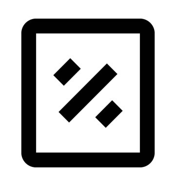 Görünümlü ayna düz vektör simgesi