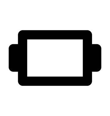 Yemek tepsisi düz vektör simgesi