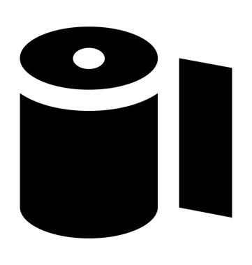 Doku Roll düz vektör simgesi