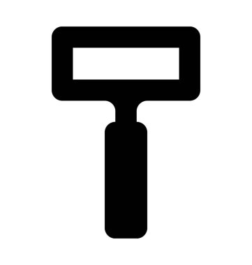 Emanet jilet düz vektör simgesi