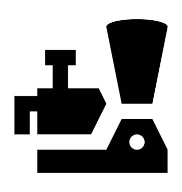 Mutfak robotu düz vektör simgesi