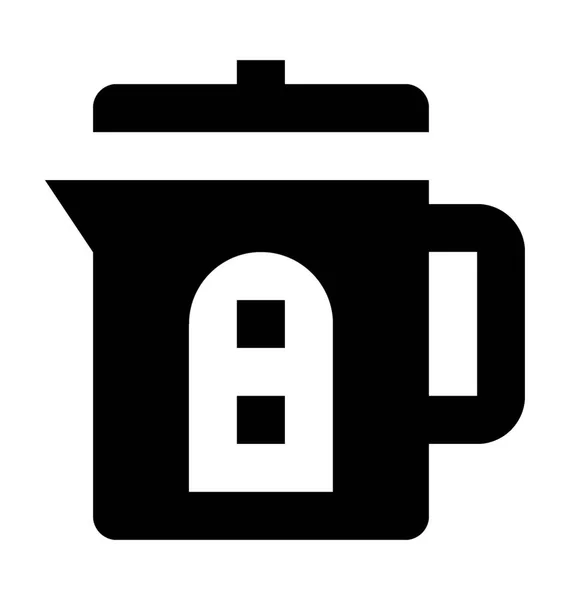 Electric Kettle Flat Vector Icon — Stock Vector