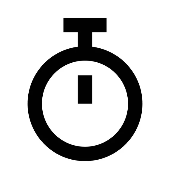 Stopwatch Platte Vectoricoon — Stockvector