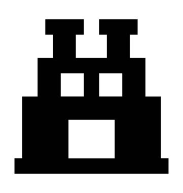 Fabrika Düz Vektör Simgesi 