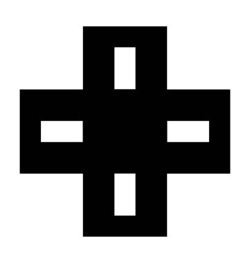 Yol kavşak düz vektör simgesi 