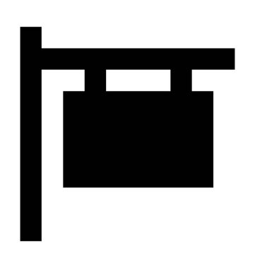 Tabela düz vektör simgesi 