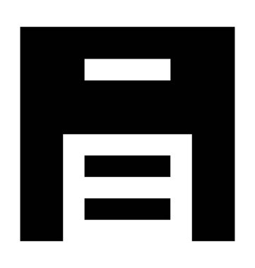 Depolama birimi düz vektör simgesi 