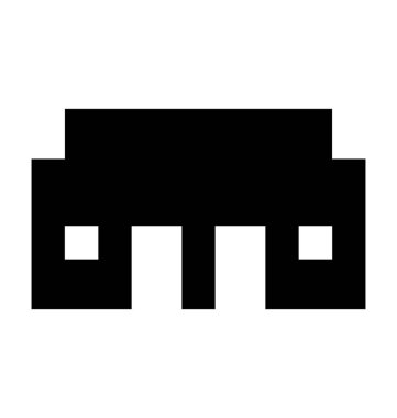 depo düz vektör simgesi 