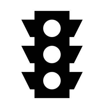 Trafik işaretleri düz vektör simgesi 