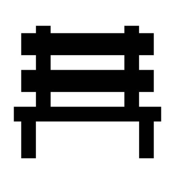 Tezgah düz vektör simgesi 