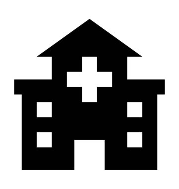 Chapel düz vektör simgesi 