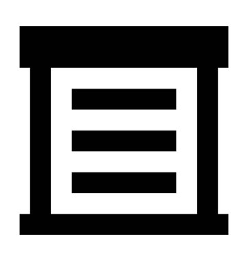 dükkan düz vektör simgesi 