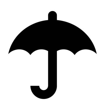 Şemsiye Düz Vektör Simgesi