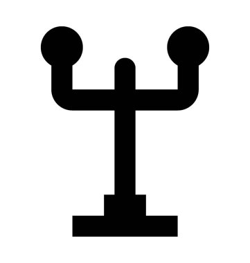 Yol ışık düz vektör simgesi