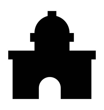 Lodge düz vektör simgesi