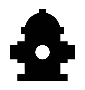 Su bomba düz vektör simgesi